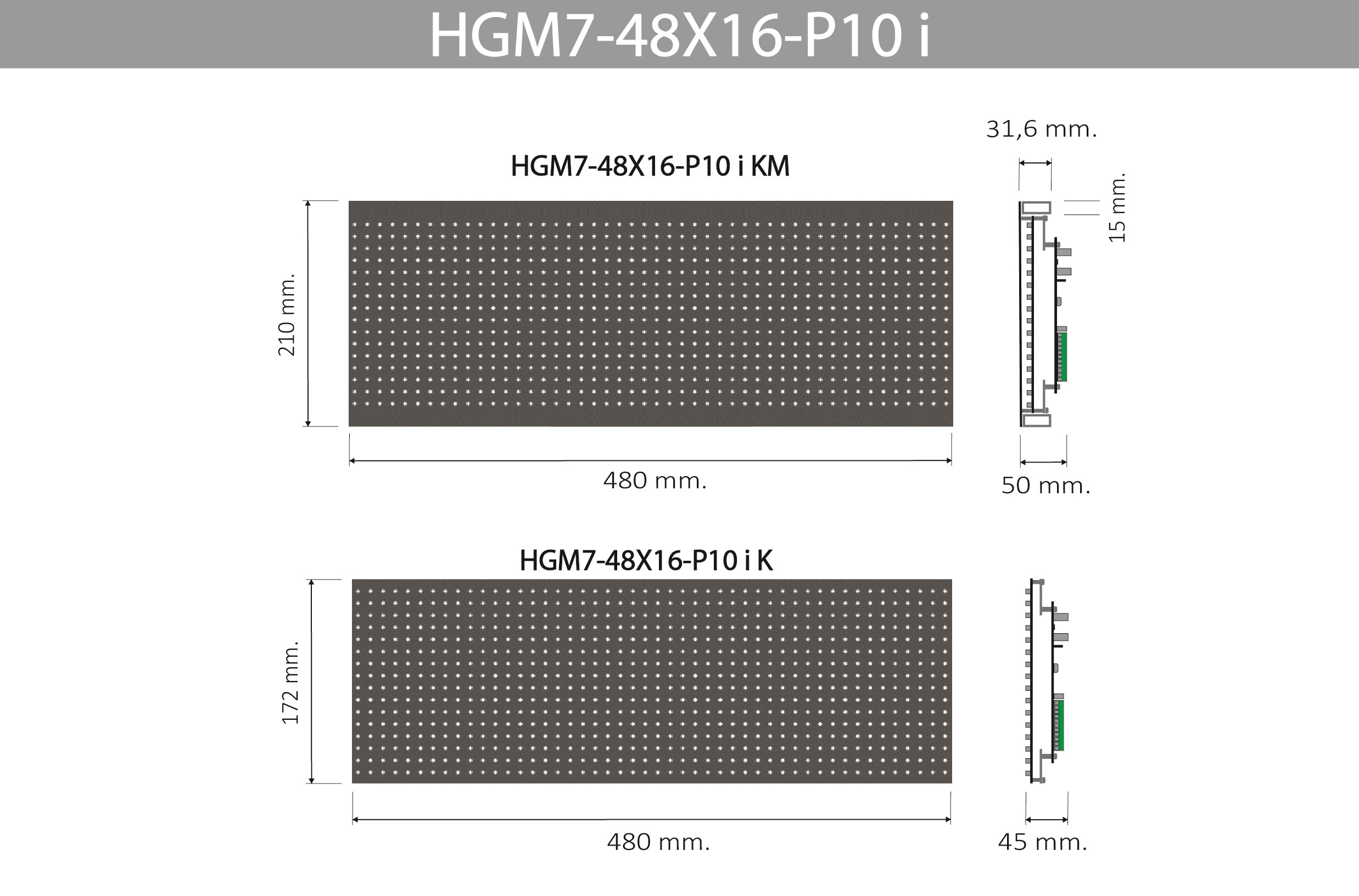 HGM7 48X16 P10 I