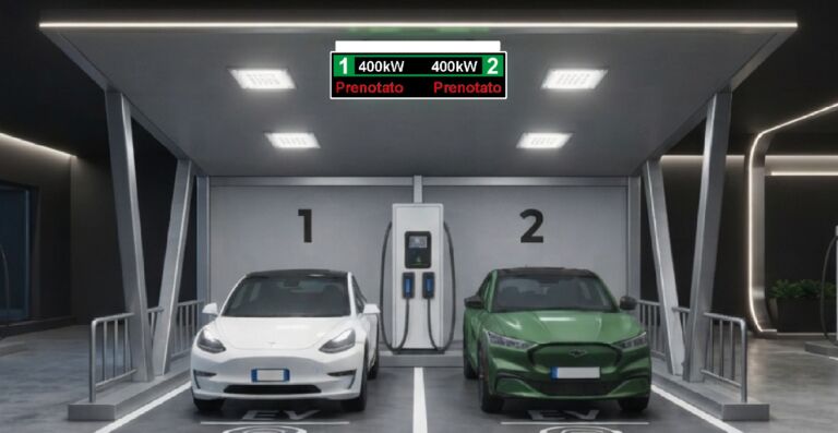 EV LED display per doppio stallo
